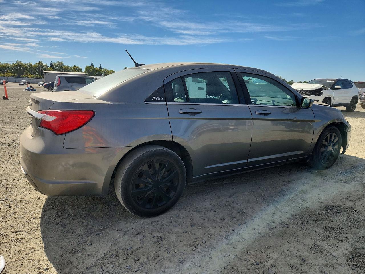 2012 Chrysler 200 Lx Gray vin: 1C3CCBAB1CN145110