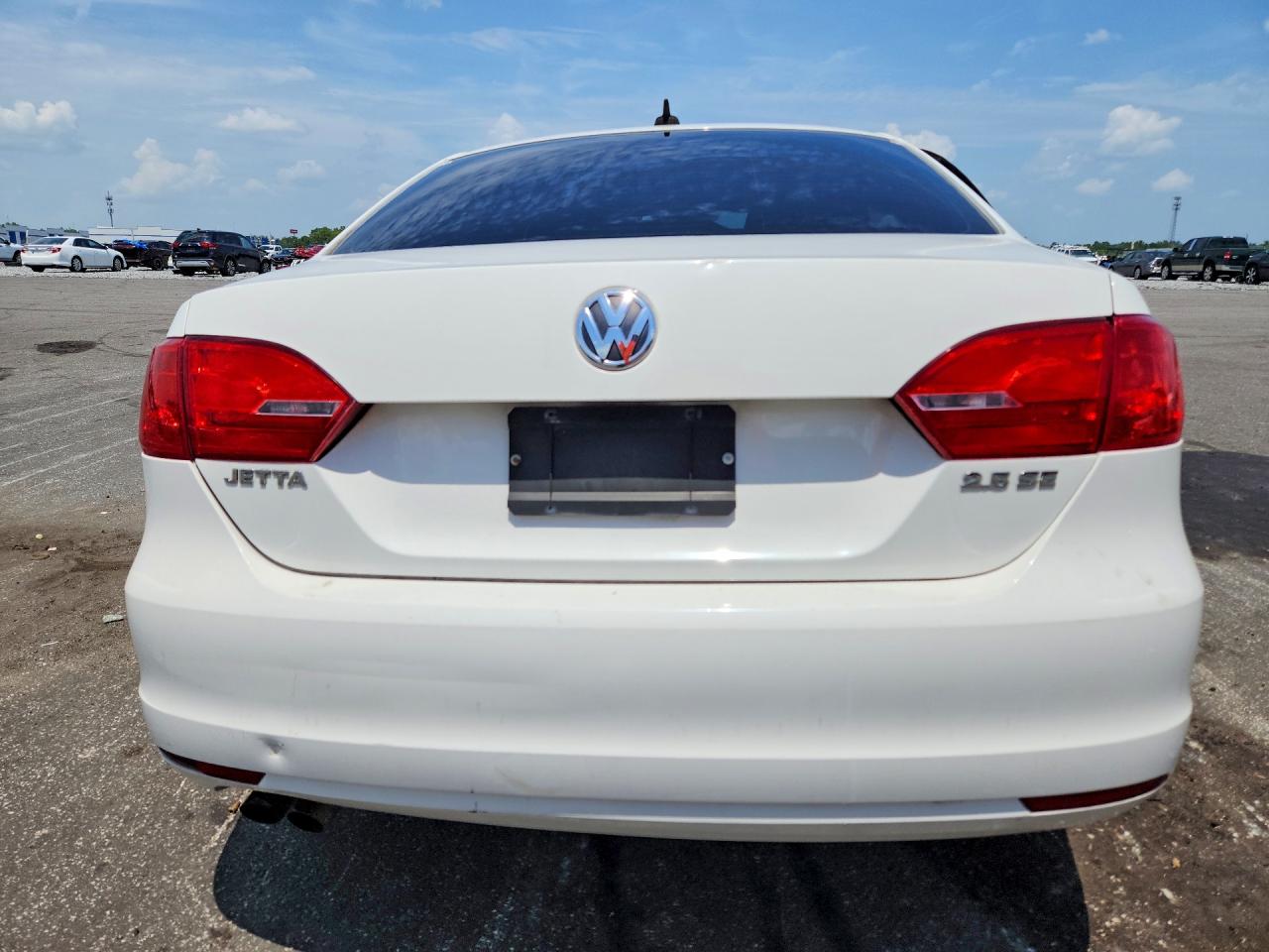 2012 Volkswagen Jetta Se White vin: 3VWDP7AJ4CM076767