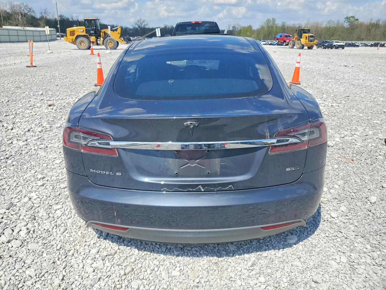2015 Tesla Model S 85d Gray vin: 5YJSA1H25FF091116