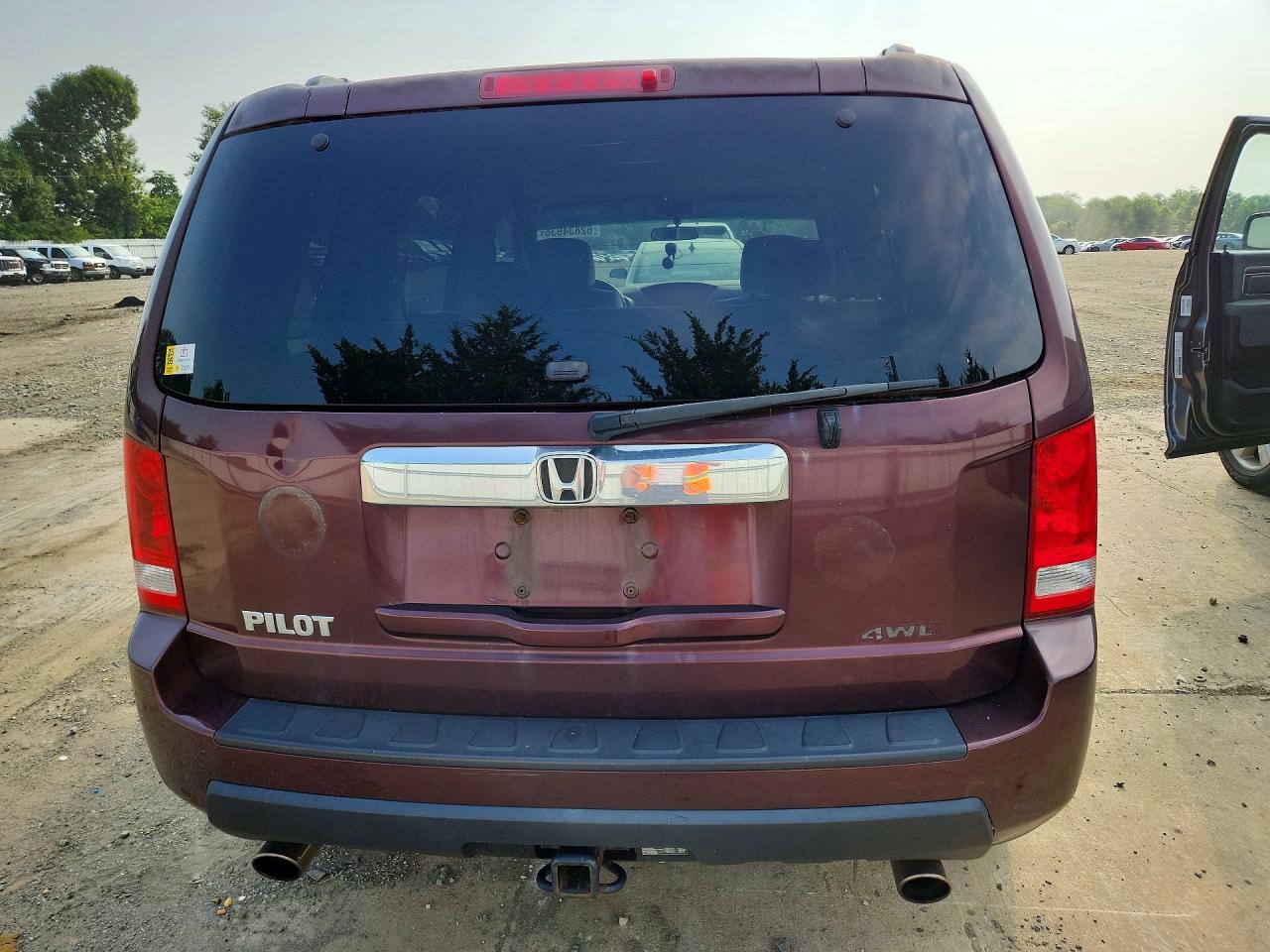 2009 Honda Pilot Ex Red vin: 5FNYF48459B010912