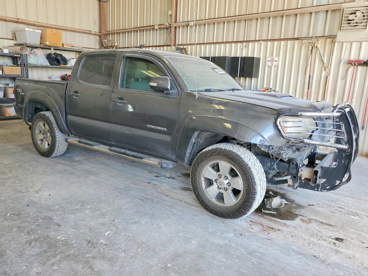 2013 Toyota Tacoma Double Cab Gray vin: 3TMJU4GN9DM147356