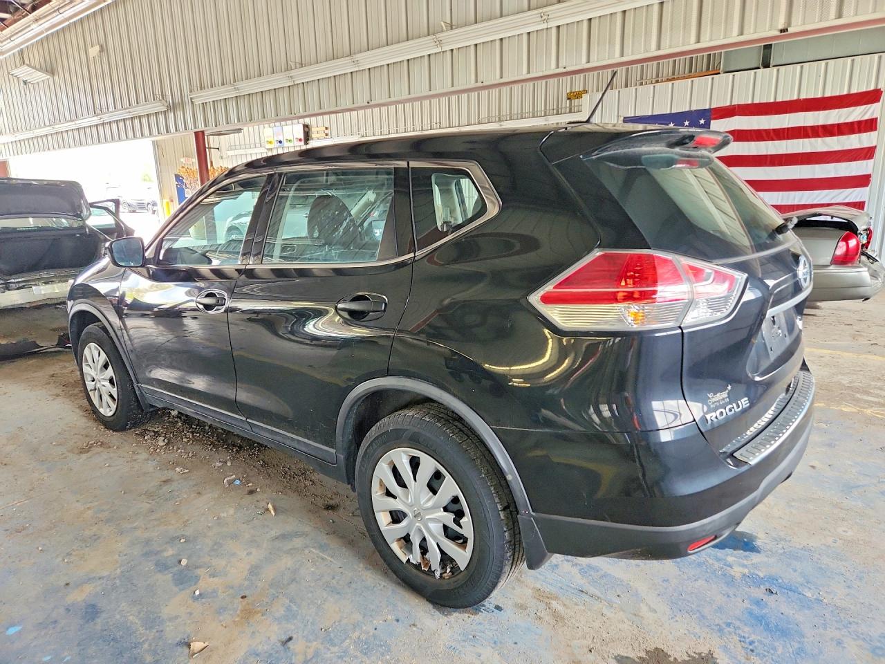 2016 Nissan Rogue S Black vin: KNMAT2MV2GP631430