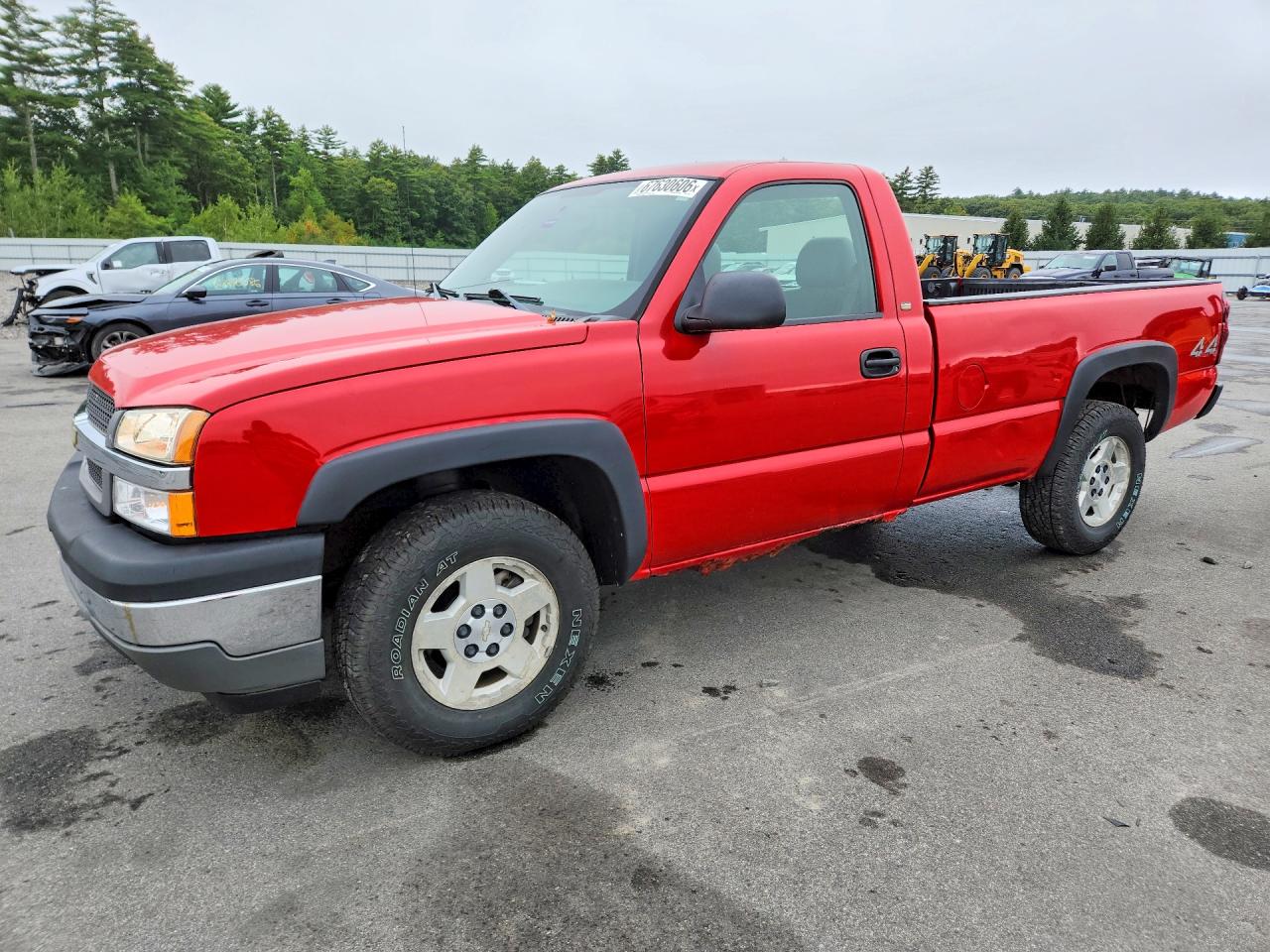 2005 Chevrolet Silverado K1500 Red vin: 1GCEK14X15Z210235