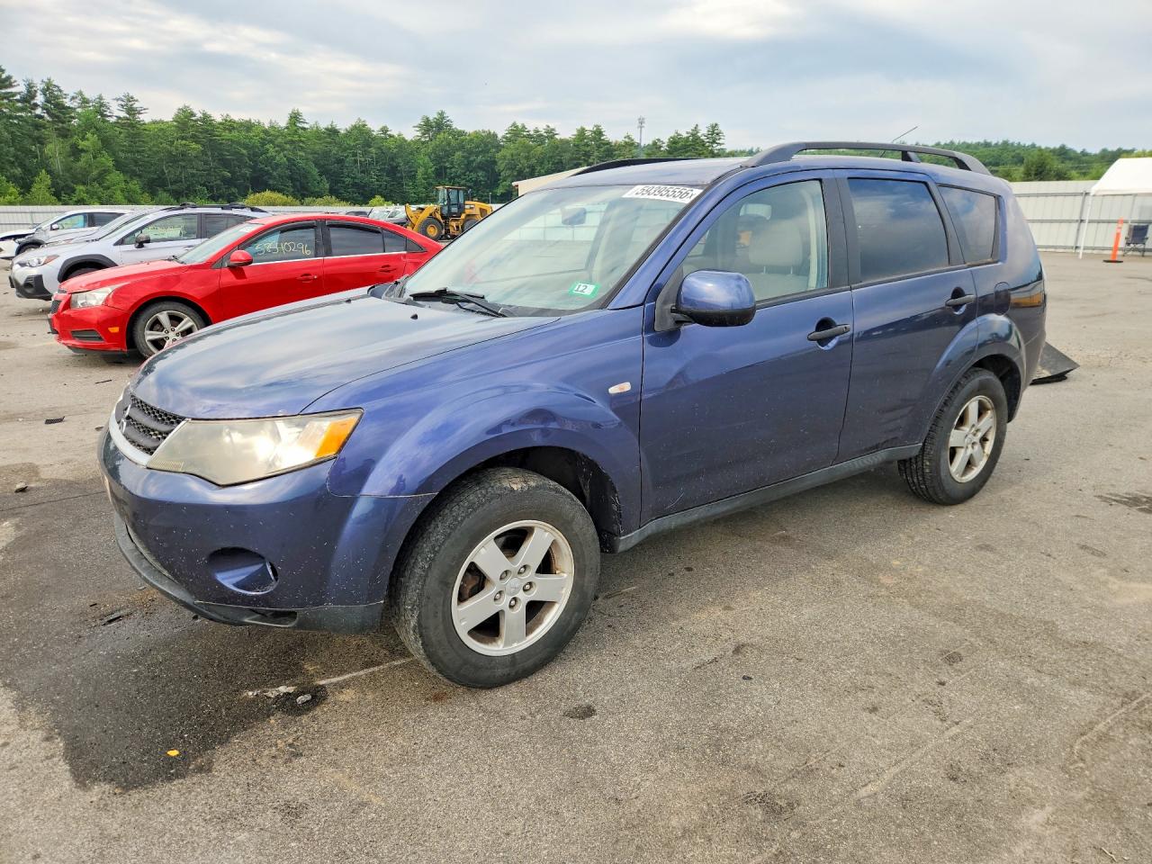 2007 Mitsubishi Outlander Ls Blue vin: JA4MT31X47U005222