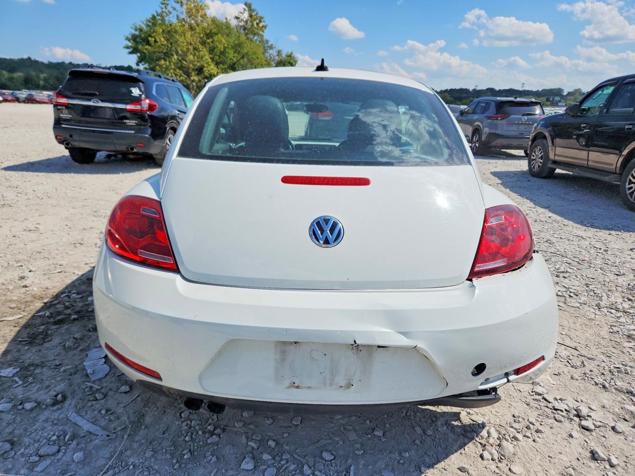 2014 Volkswagen Beetle Белый vin: 3VWJ17ATXEM661524