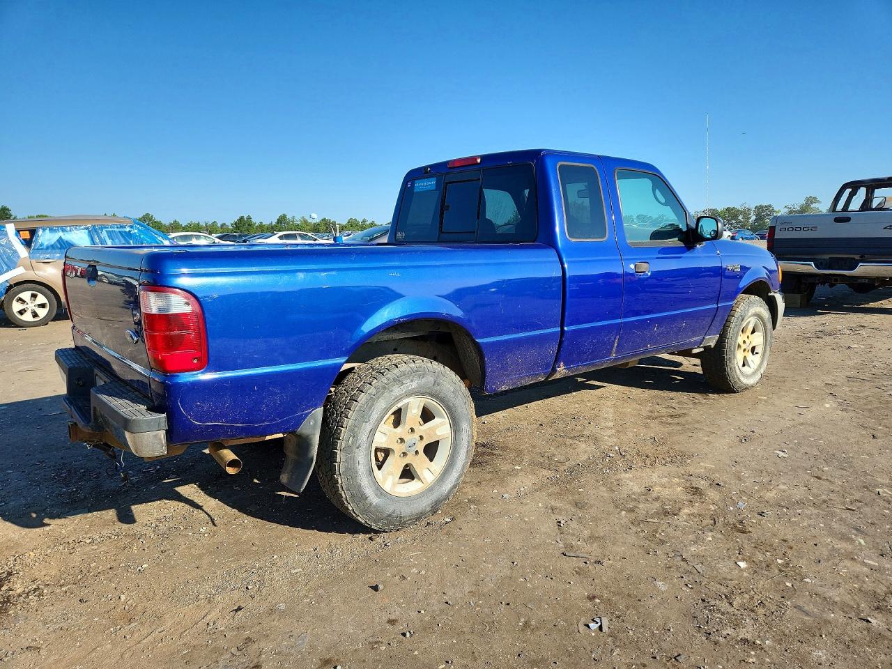 2004 Ford Ranger Super Cab Blue vin: 1FTYR15E04TA05495