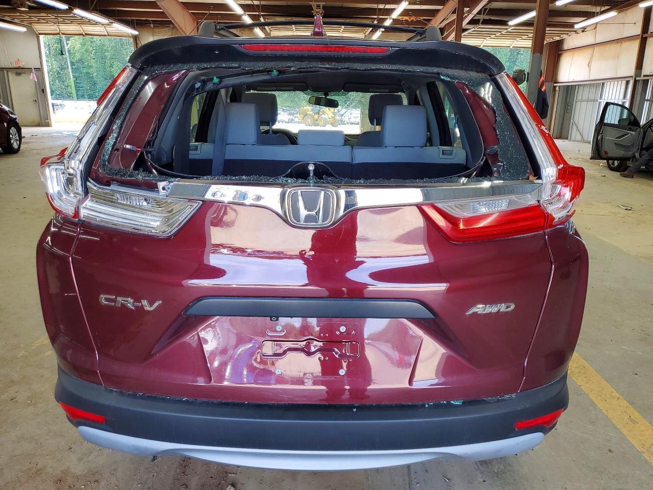 2017 Honda Cr-v Lx Burgundy vin: 2HKRW6H35HH224287