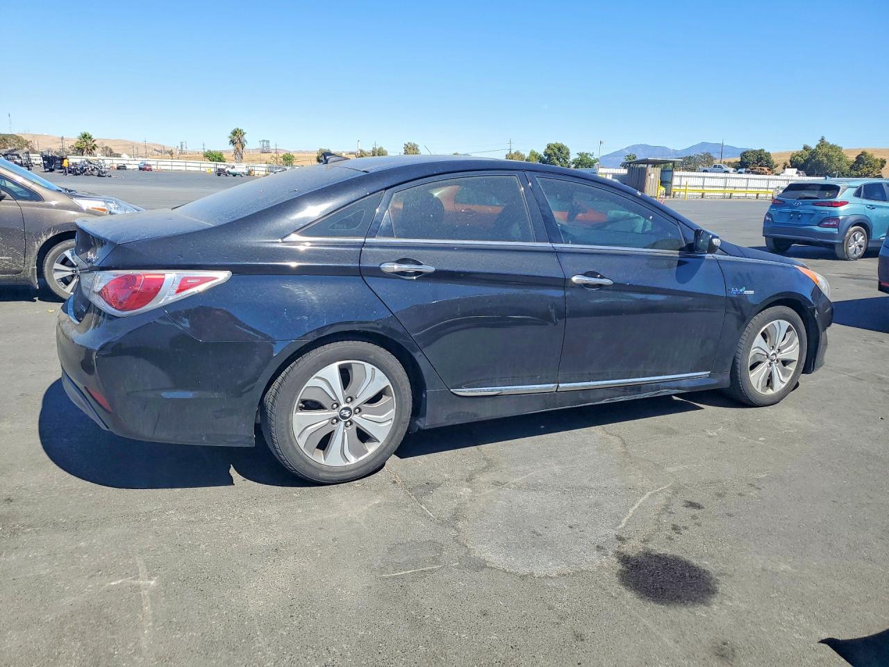 2013 Hyundai Sonata Hybrid Black vin: KMHEC4A43DA076765