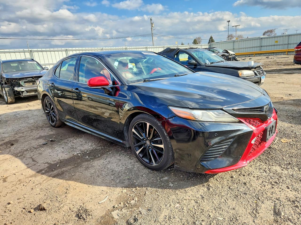 2018 Toyota Camry Xse Черный vin: 4T1B61HK2JU109942