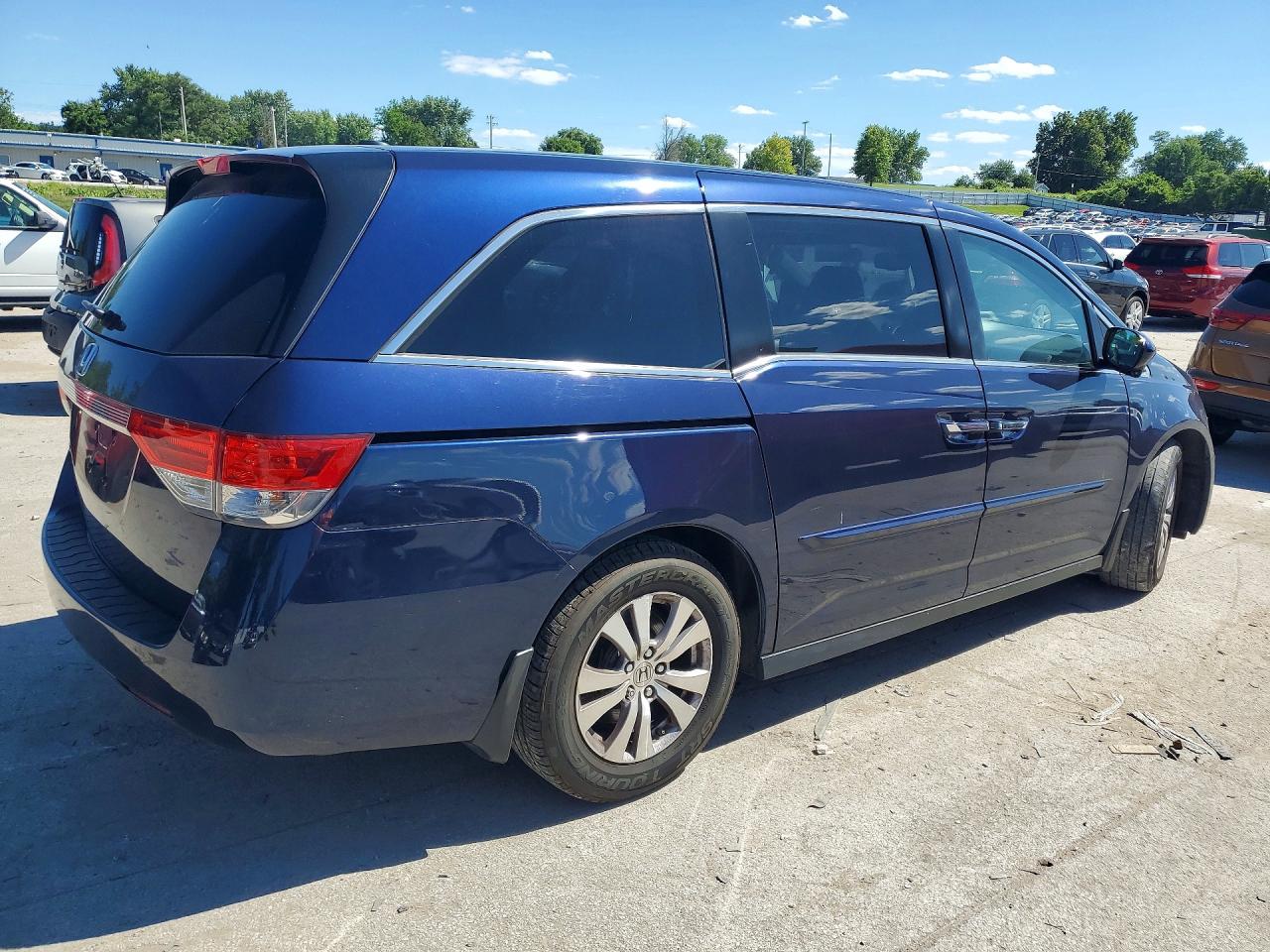 2014 Honda Odyssey Exl Синий vin: 5FNRL5H60EB133208