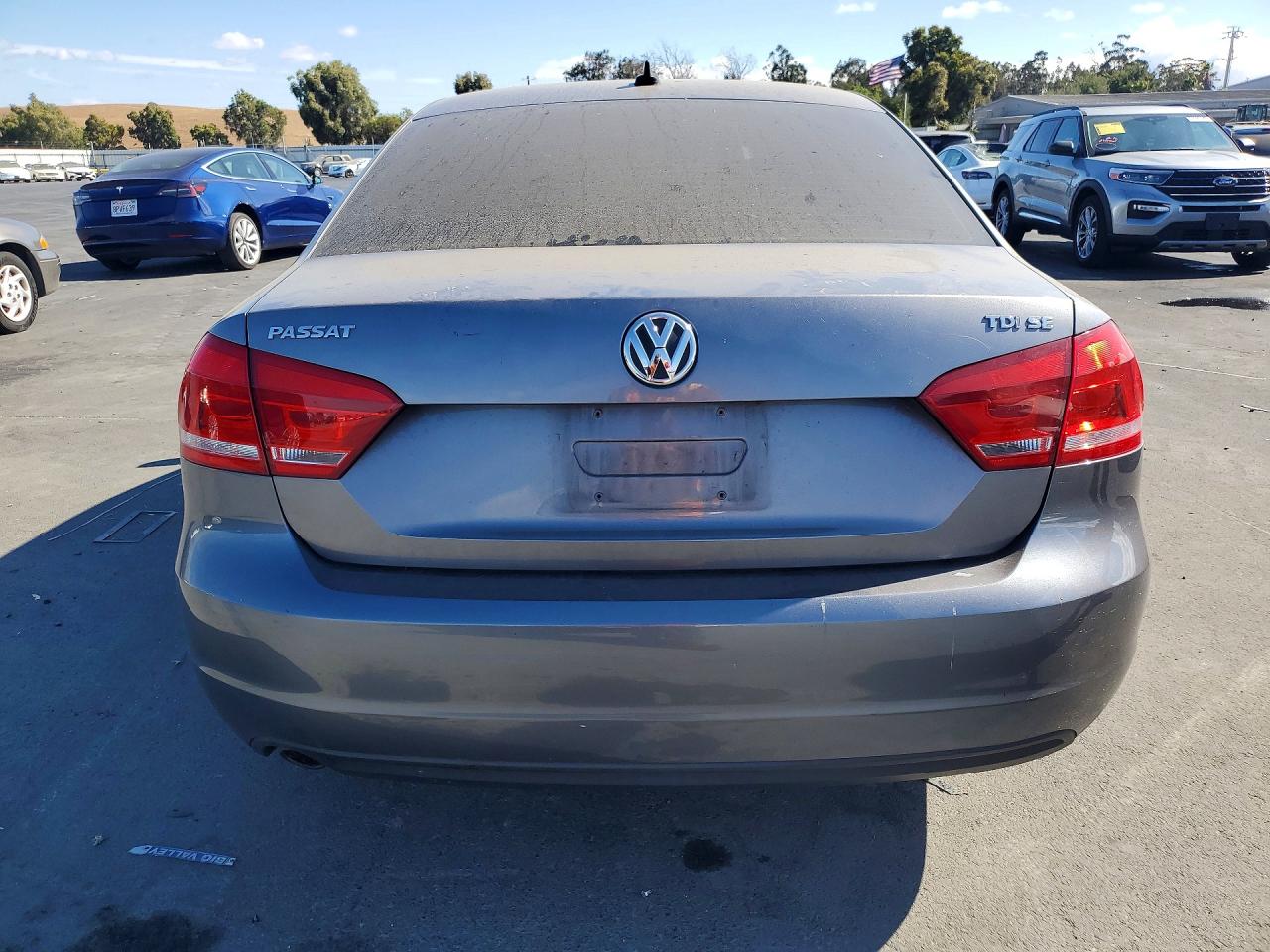 2012 Volkswagen Passat Se Gray vin: 1VWBN7A36CC078858