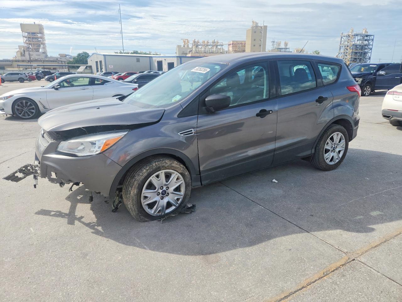 2014 Ford Escape S Gray vin: 1FMCU0F72EUD22205