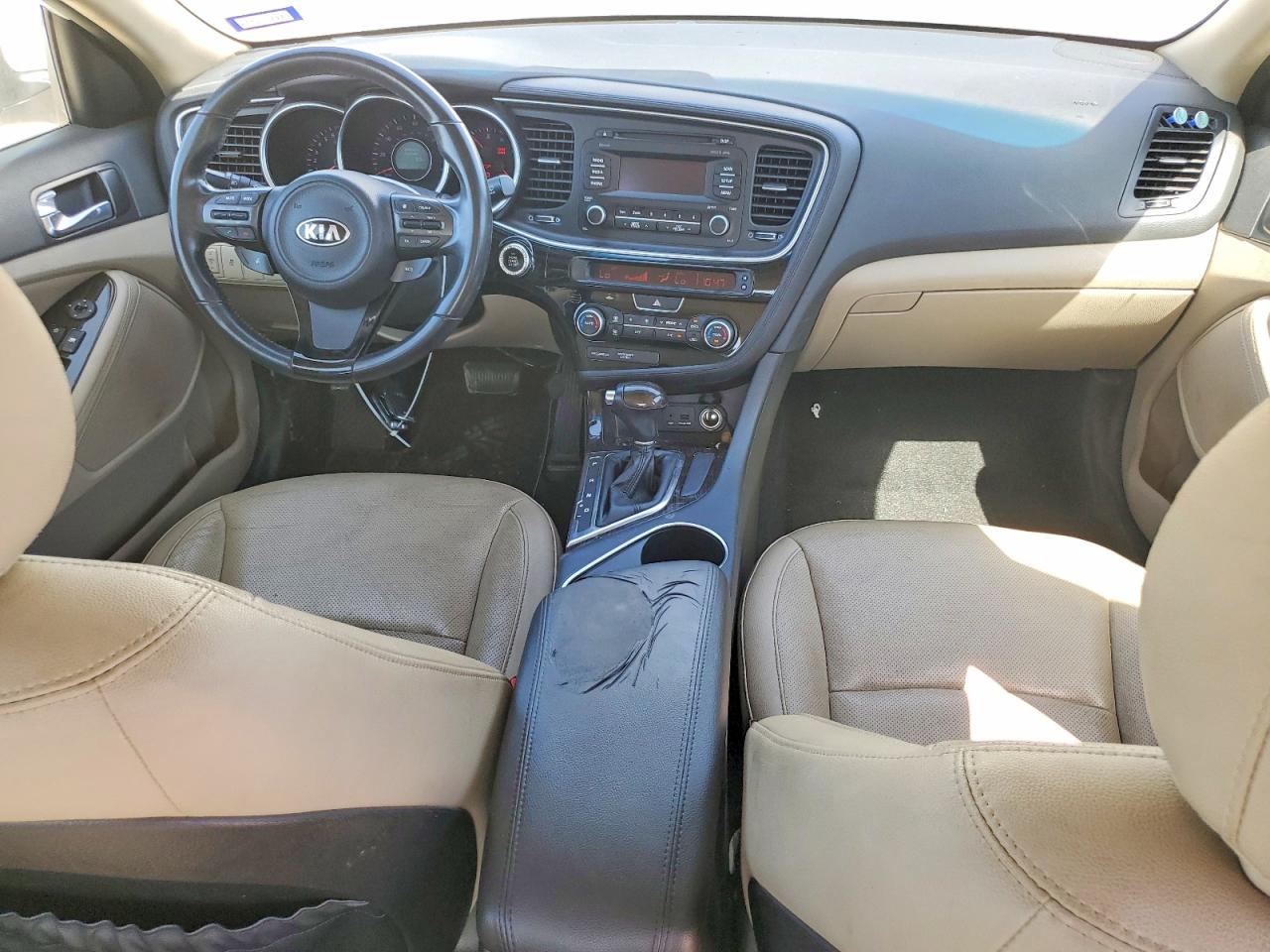 2015 Kia Optima Ex White vin: 5XXGN4A71FG409456