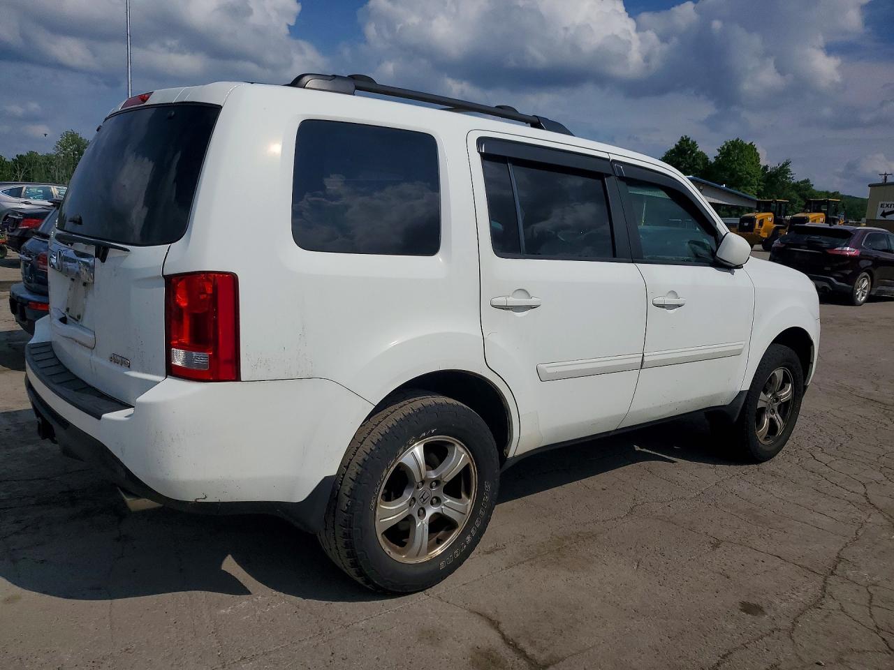 2012 Honda Pilot Exln White vin: 5FNYF4H79CB029304