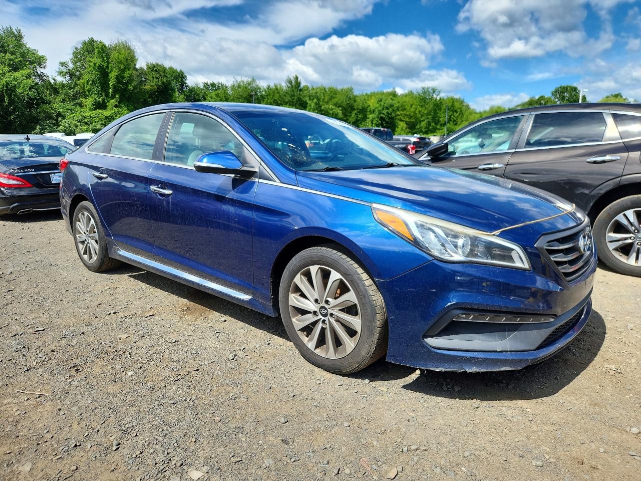 2015 Hyundai Sonata Sport Blue vin: 5NPE34AF2FH136195
