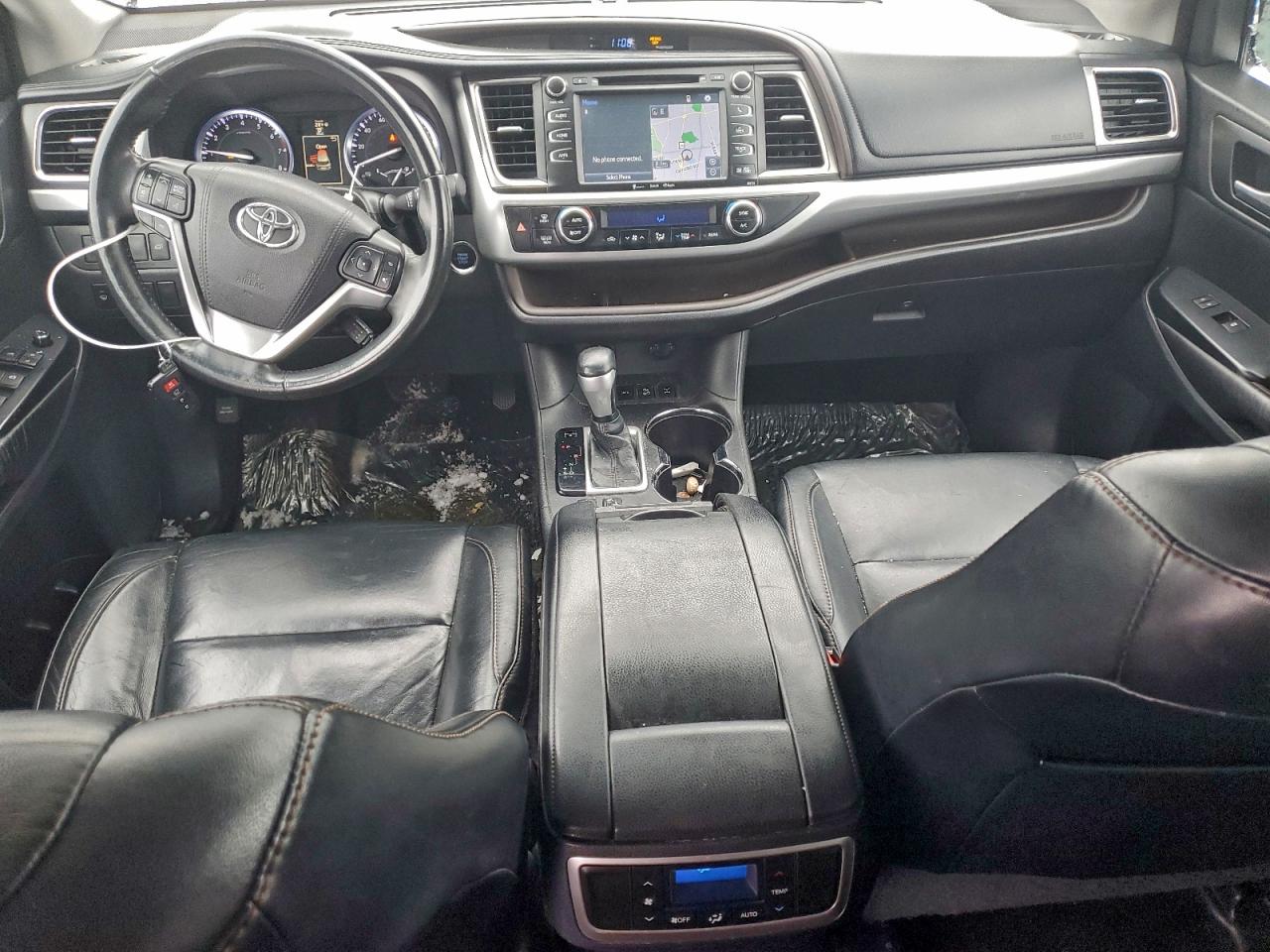 2016 Toyota Highlander Xle Charcoal vin: 5TDJKRFH6GS244954