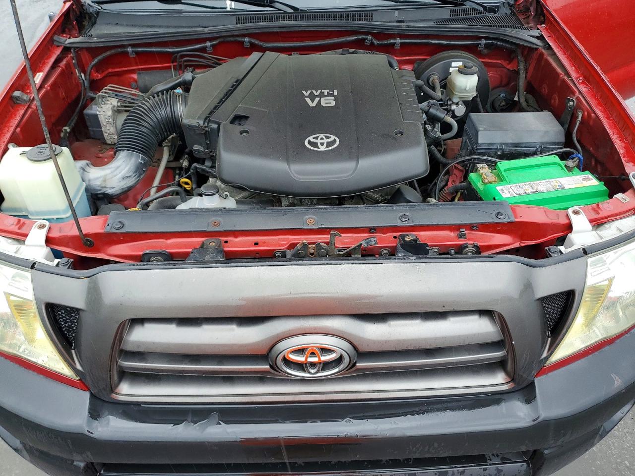 2009 Toyota Tacoma Double Cab Prerunner Red vin: 3TMJU62N99M077691