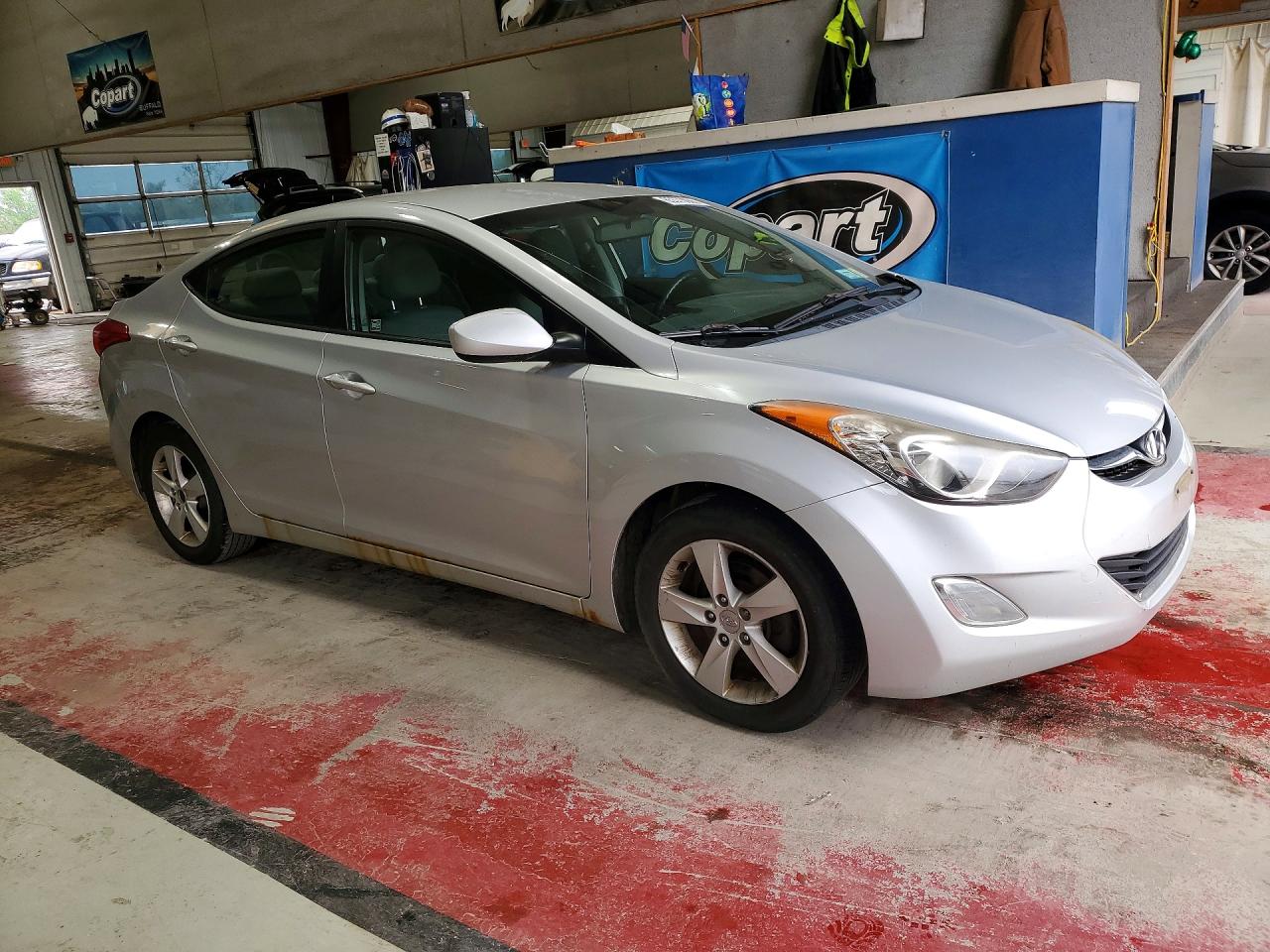 2013 Hyundai Elantra Gls Silver vin: KMHDH4AE4DU490643