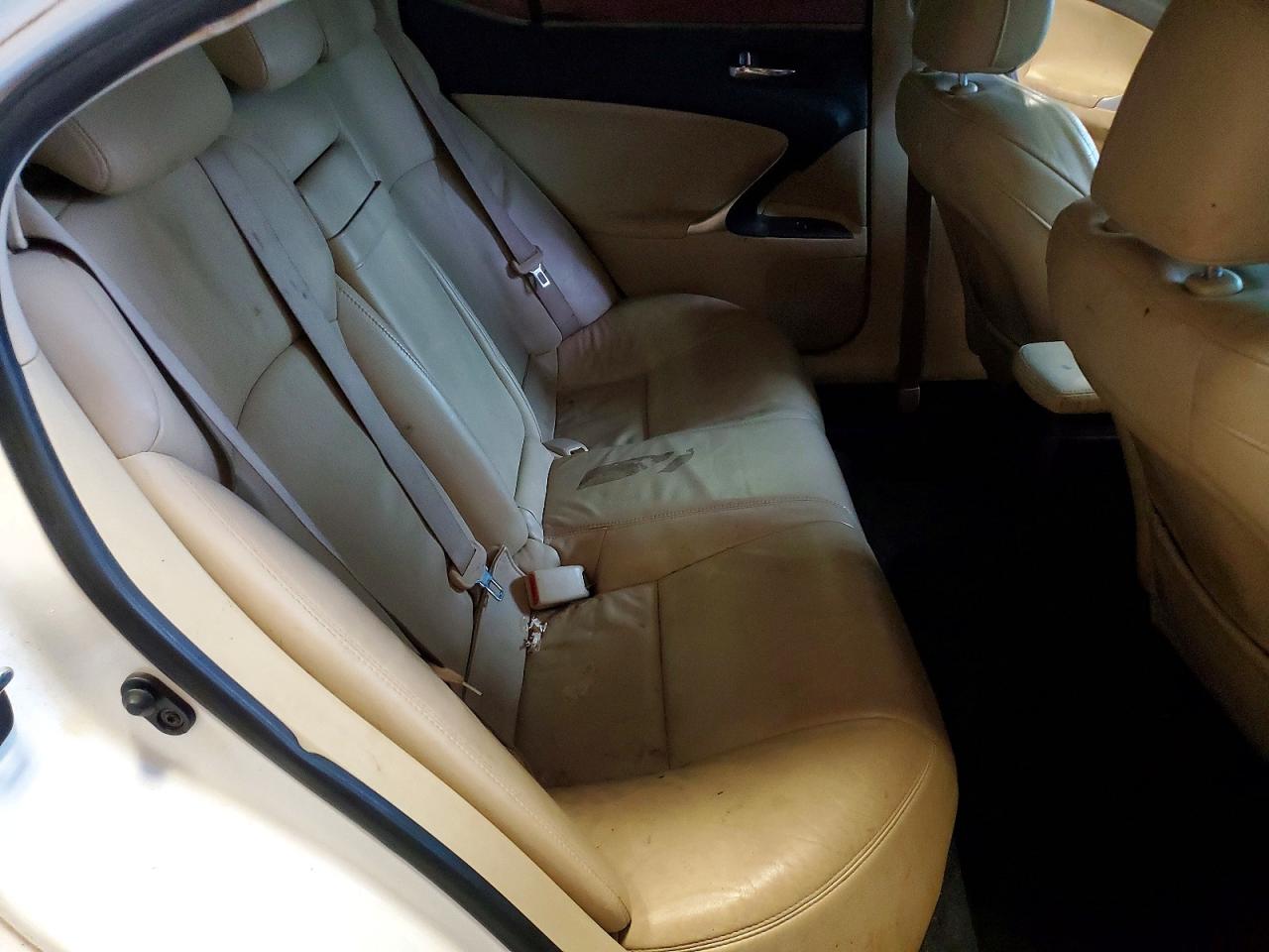 2008 Lexus Is 250 White vin: JTHBK262685080537