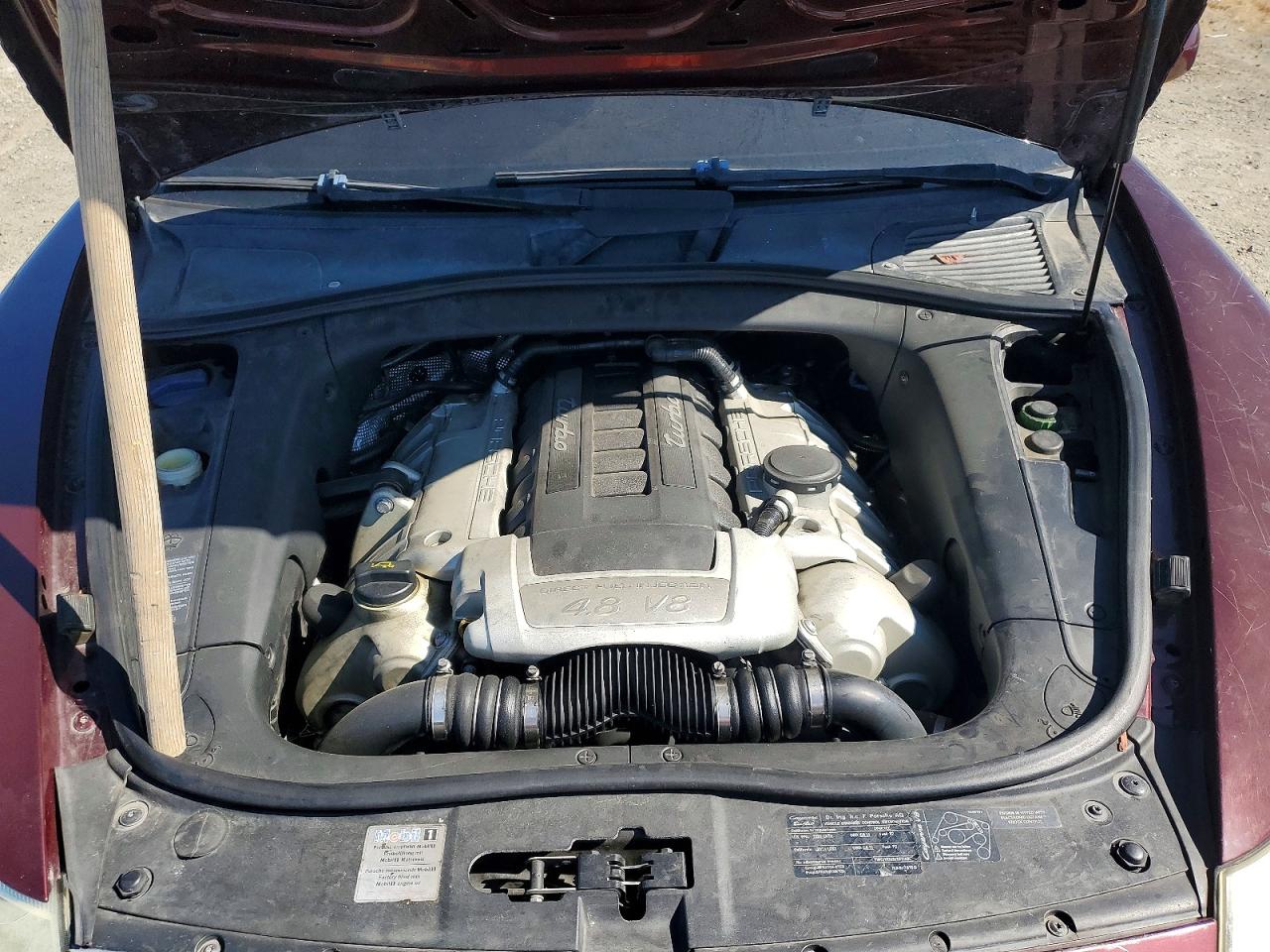 2008 Porsche Cayenne Turbo Темно-бордовый vin: WP1AC29P98LA91236