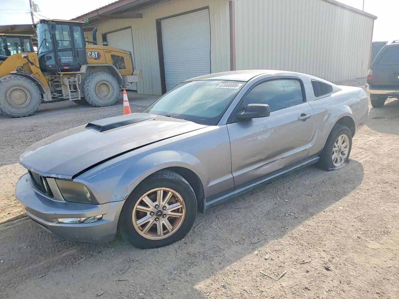 2007 Ford Mustang Серый vin: 1ZVFT80N275305280