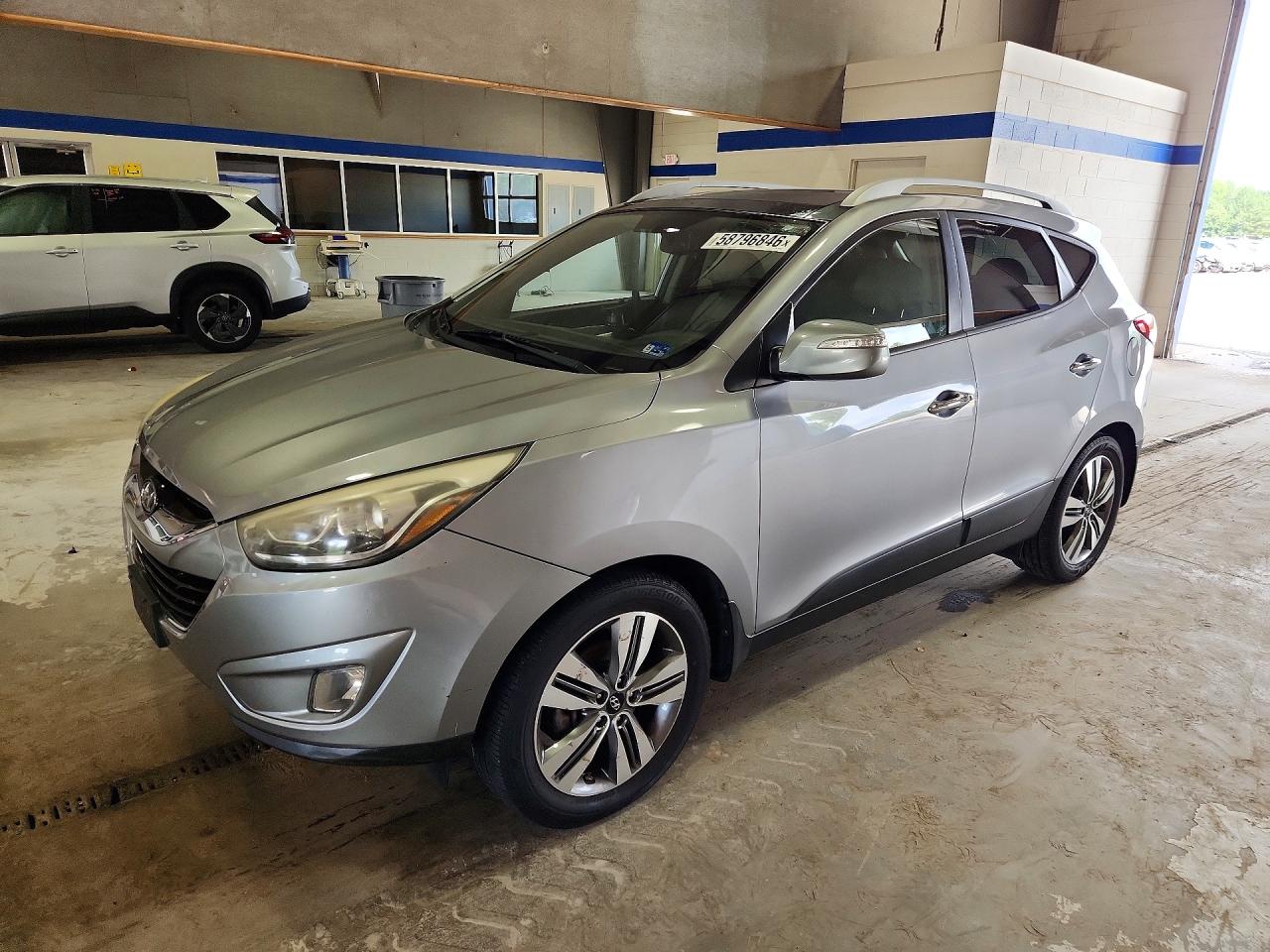 2014 Hyundai Tucson Limited Gray vin: KM8JUCAG2EU901565