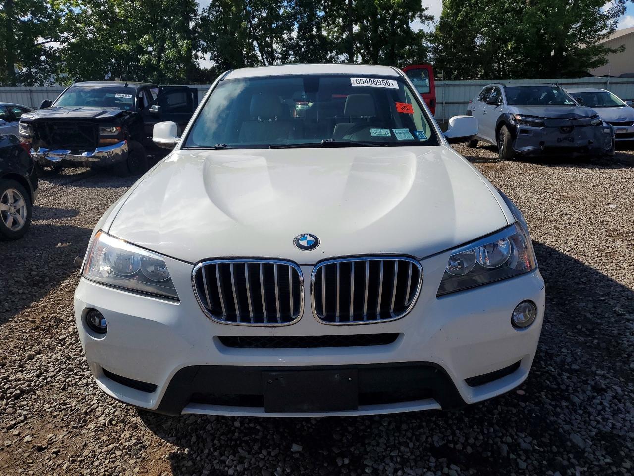 2013 Bmw X3 Xdrive28i White vin: 5UXWX9C56D0A25297