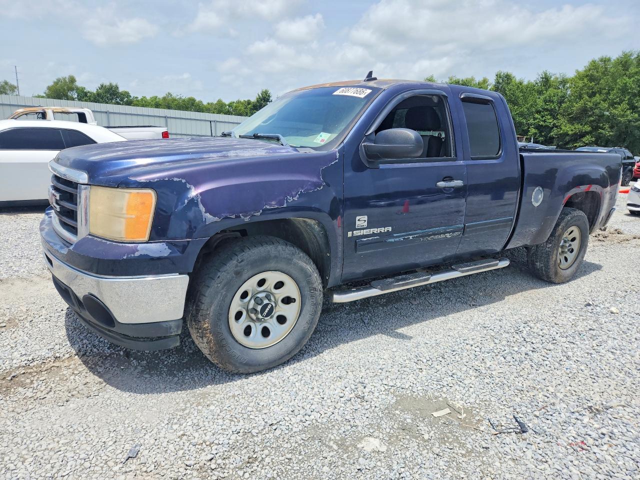 2009 Gmc Sierra C1500 Blue vin: 2GTEC19C691129653