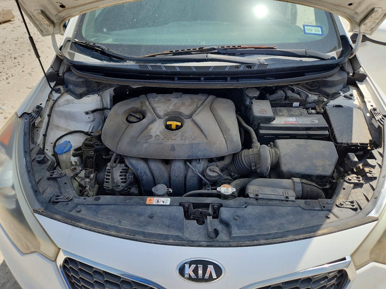 2015 Kia Forte Lx White vin: KNAFX4A6XF5415724