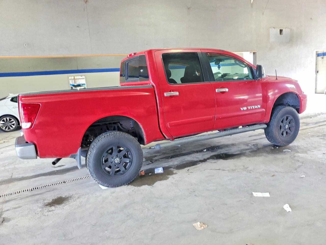 2005 Nissan Titan Xe Red vin: 1N6BA07B95N544064