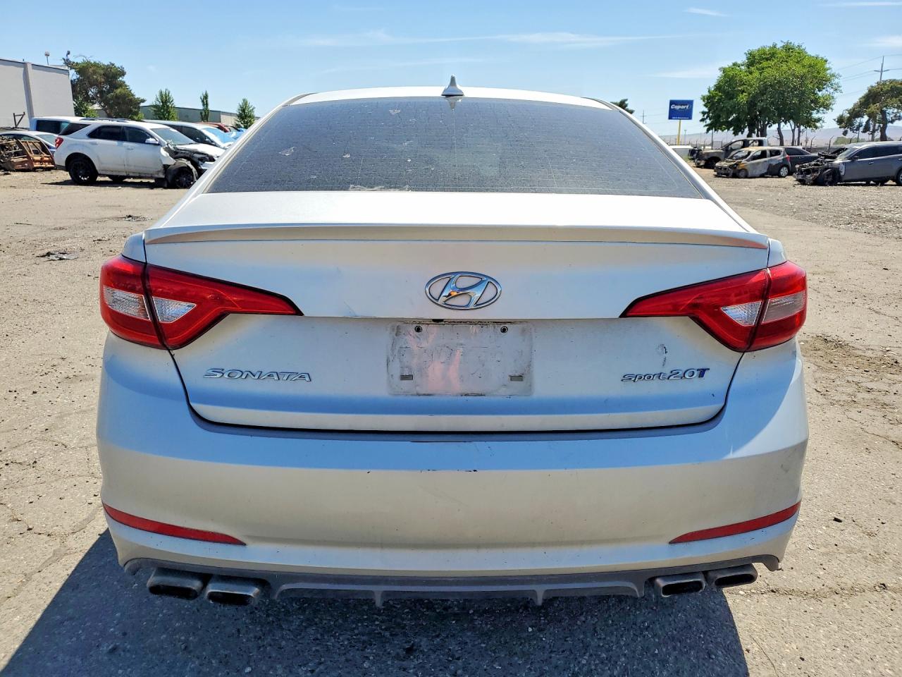 2017 Hyundai Sonata Sport 2.0t Silver vin: 5NPE34AB3HH504528