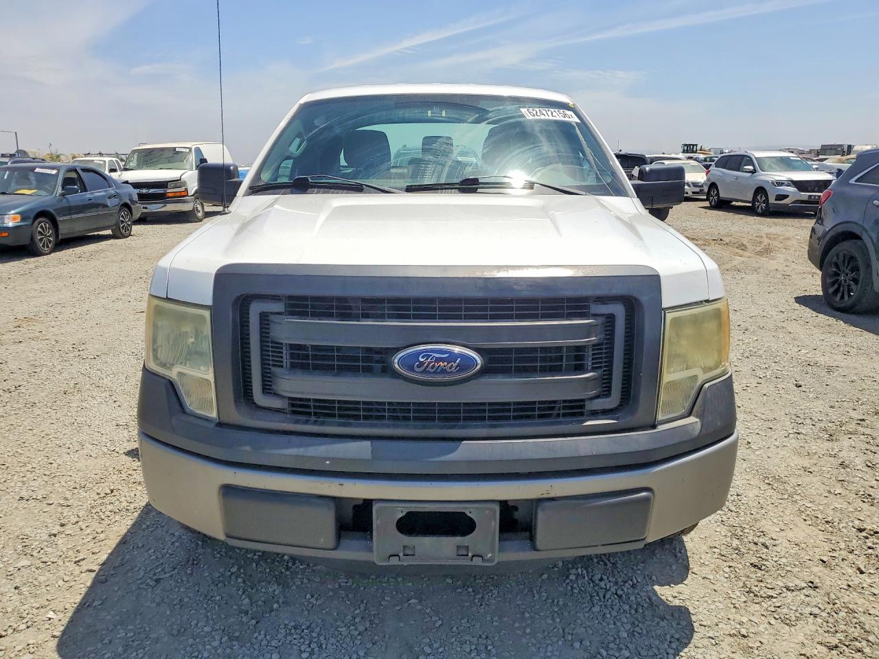 2014 Ford F150 Super Cab White vin: 1FTEX1CM1EFD11396