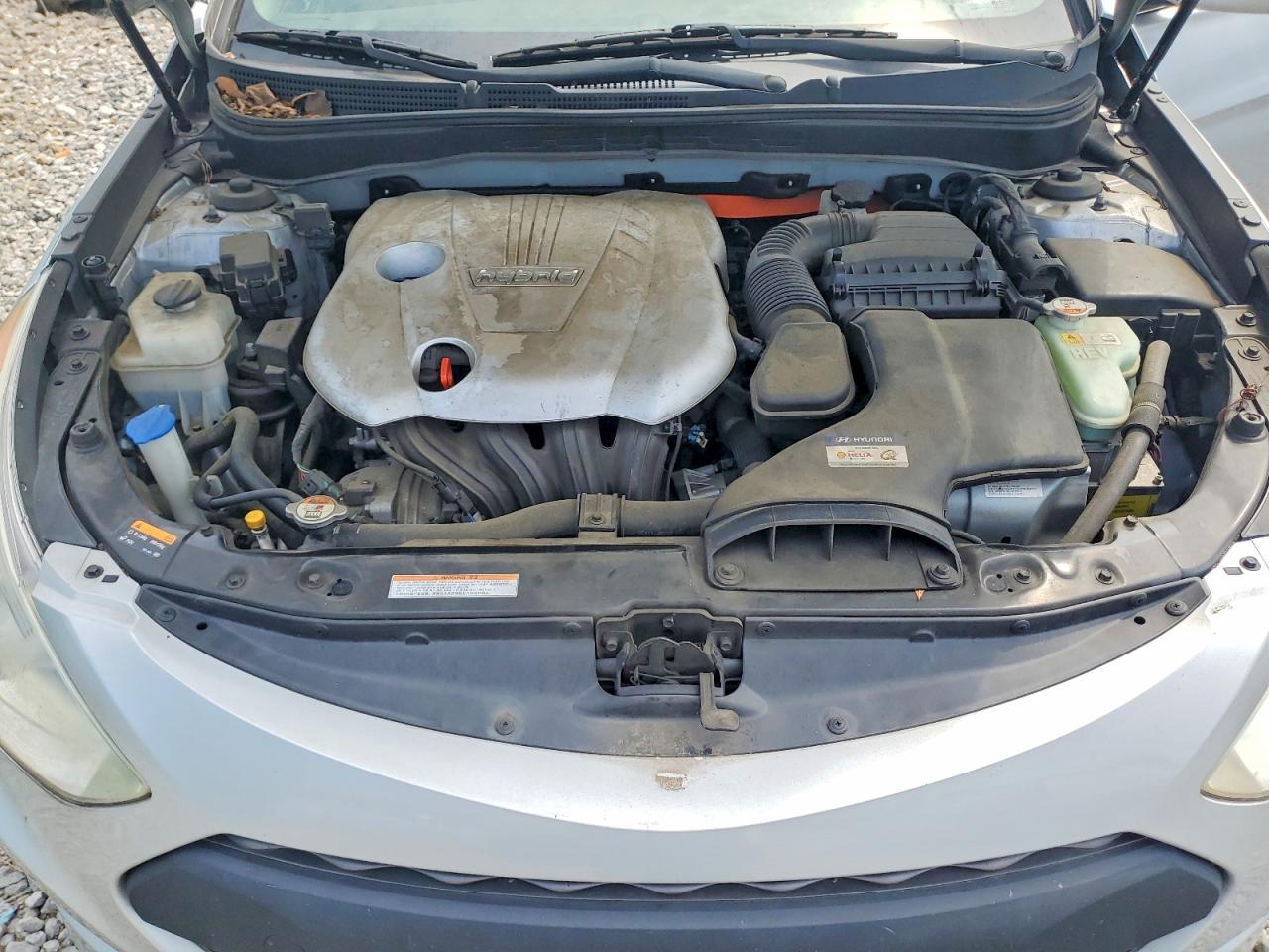 2014 Hyundai Sonata Hybrid Silver vin: KMHEC4A49EA114288