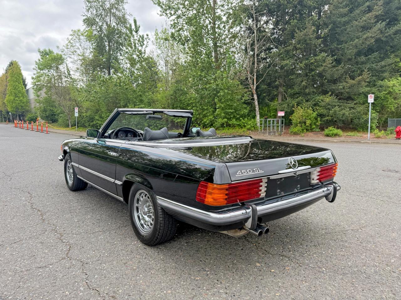 1973 Mercedes-benz 450 Sl Convertible Black vin: 10704412008355