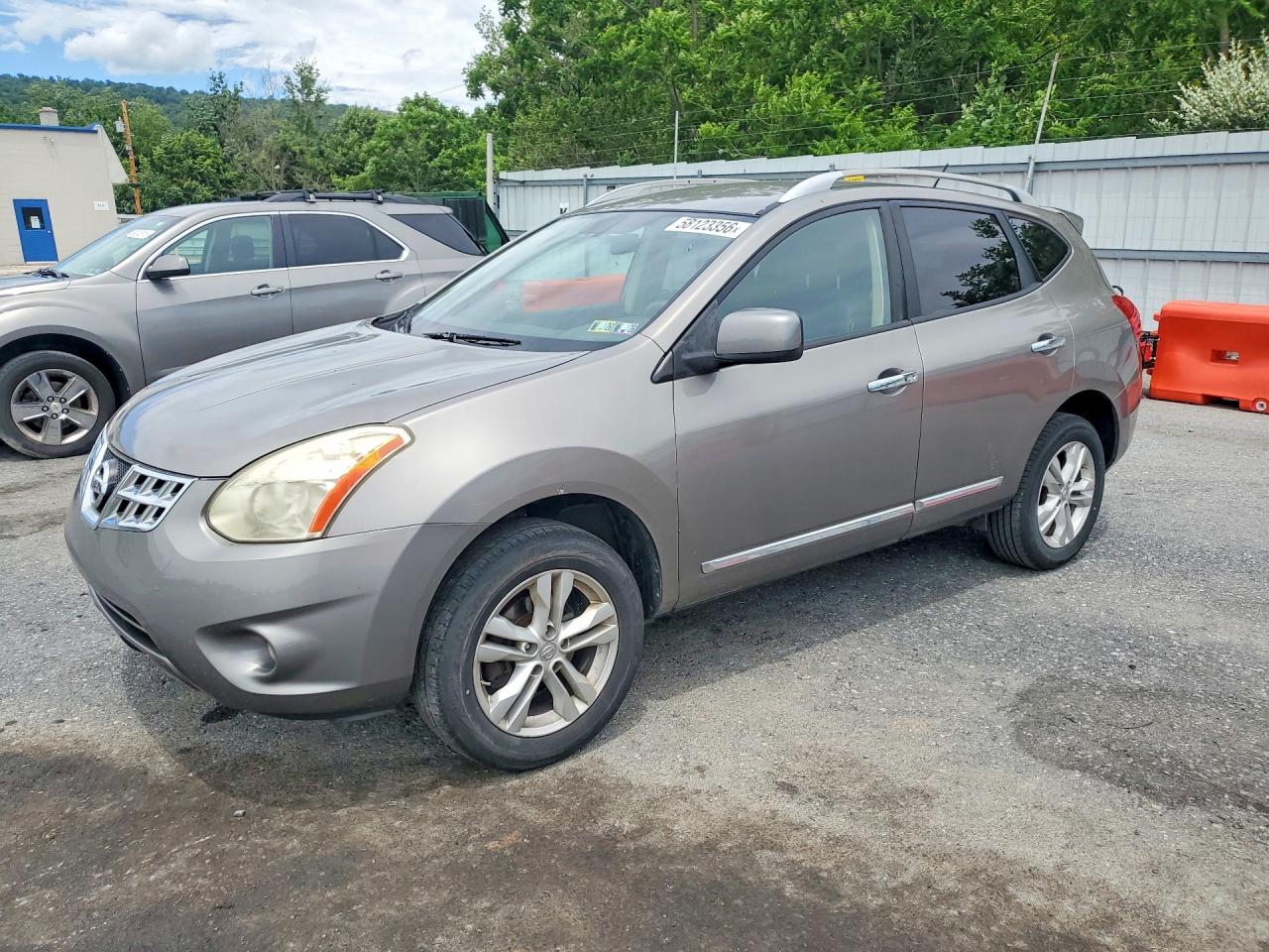 2013 Nissan Rogue S Gray vin: JN8AS5MV5DW632274