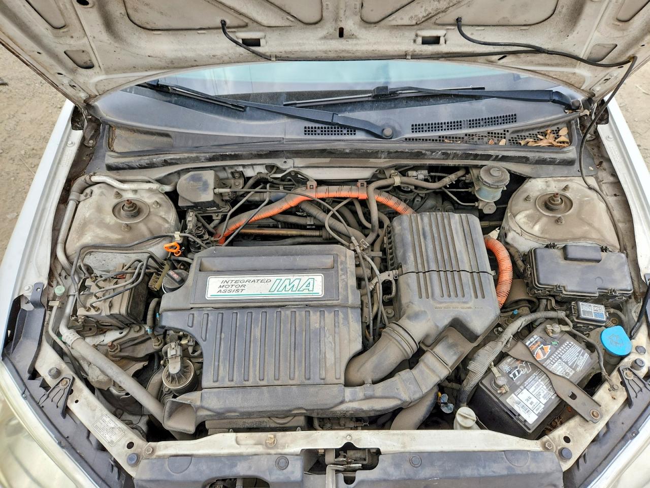 2004 Honda Civic Hybrid White vin: JHMES96684S006458