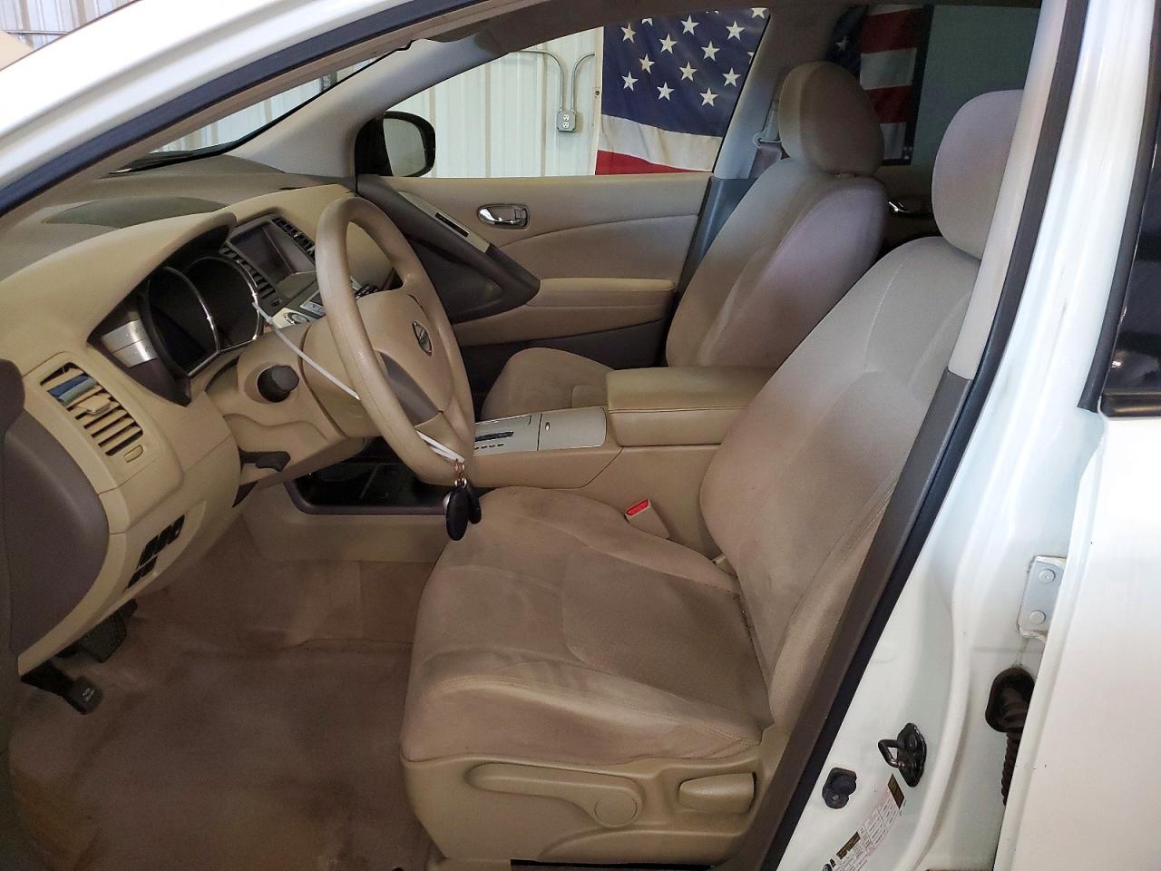 2013 Nissan Murano S White vin: JN8AZ1MW1DW309045