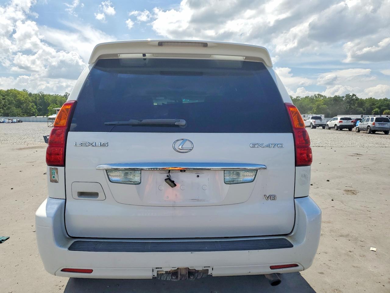2005 Lexus Gx 470 White vin: JTJBT20X250072878