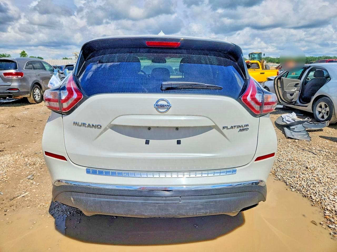 2015 Nissan Murano Platinum White vin: 5N1AZ2MH8FN271806