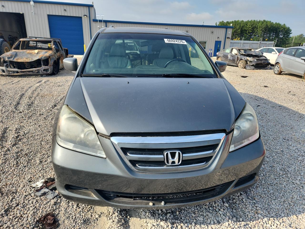 2007 Honda Odyssey Exl Gray vin: 5FNRL38717B454979