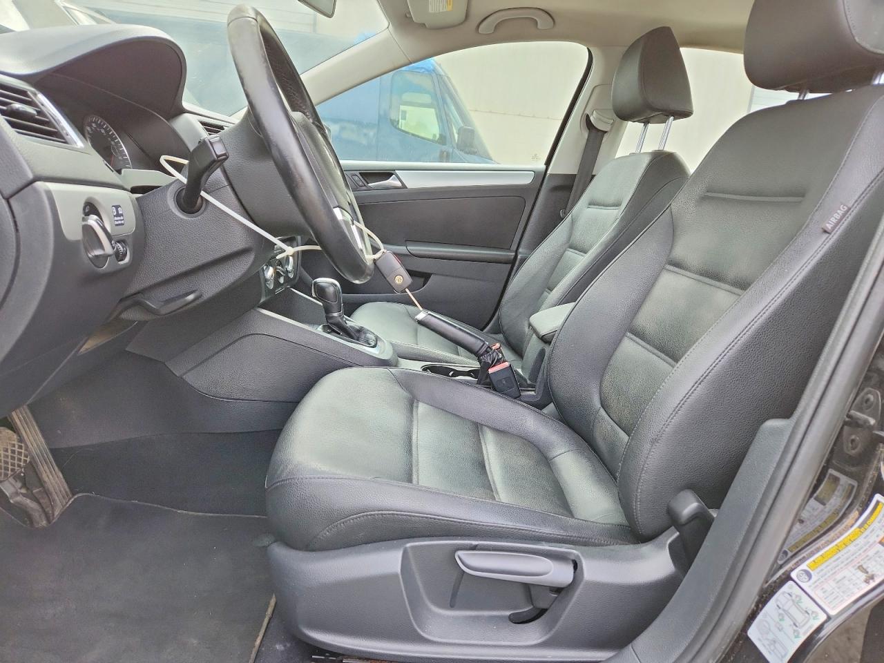2012 Volkswagen Jetta Tdi Black vin: 3VWLL7AJ0CM364146
