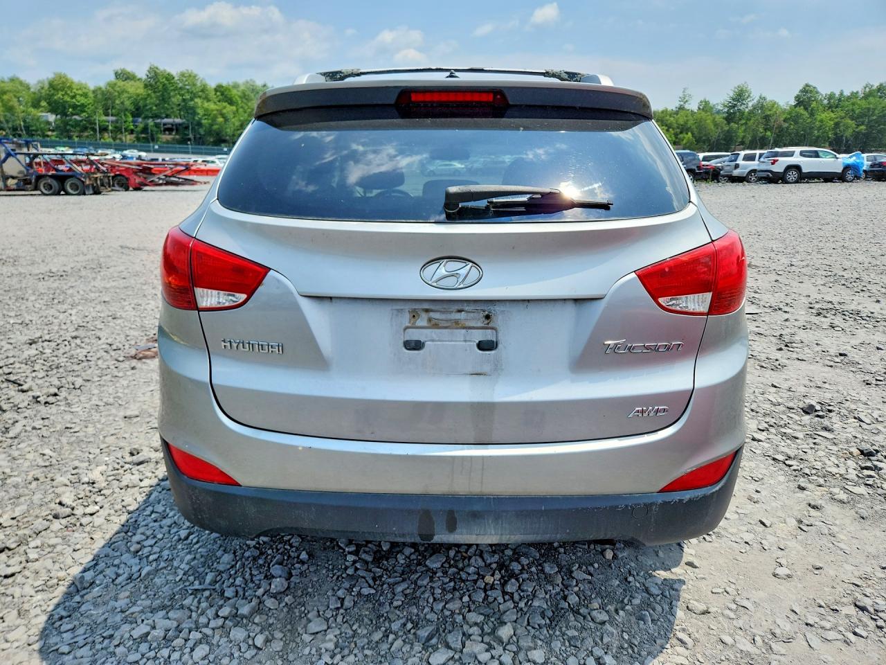 2012 Hyundai Tucson Gls Silver vin: KM8JUCAC4CU520682