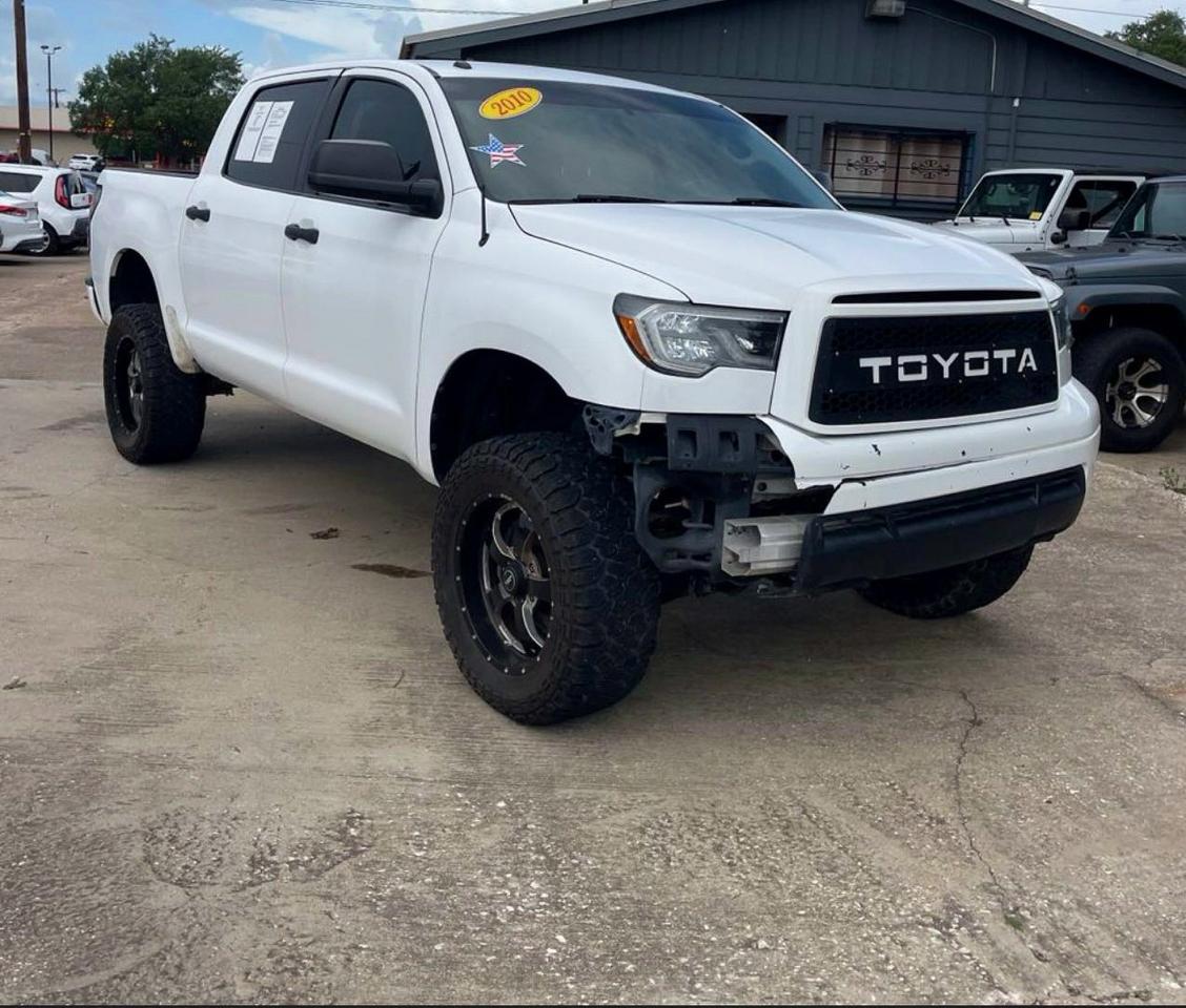 2010 Toyota Tundra Crewmax Sr5 White vin: 5TFEY5F12AX089591