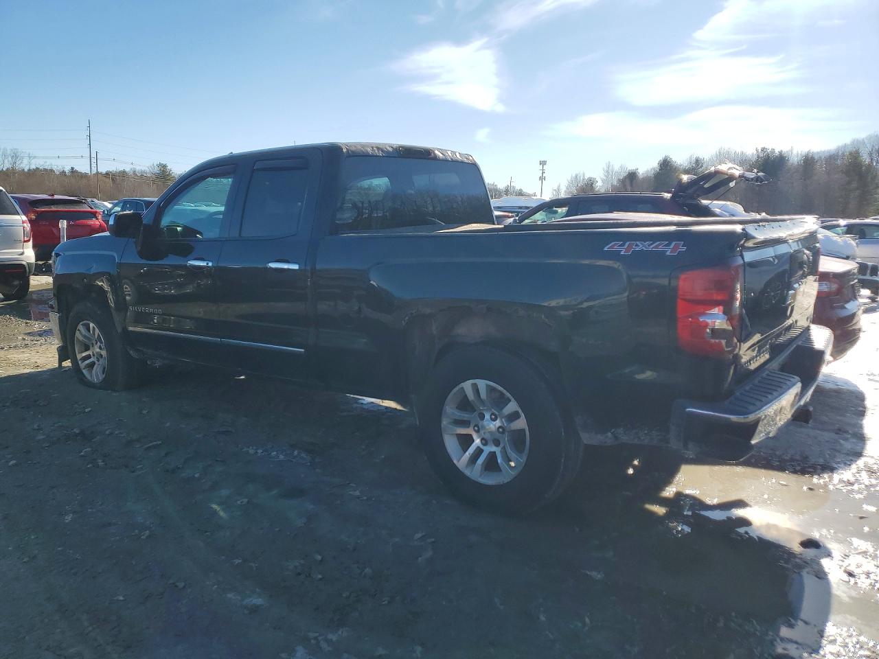 2014 Chevrolet Silverado K1500 Ltz Black vin: 1GCVKSECXEZ200580