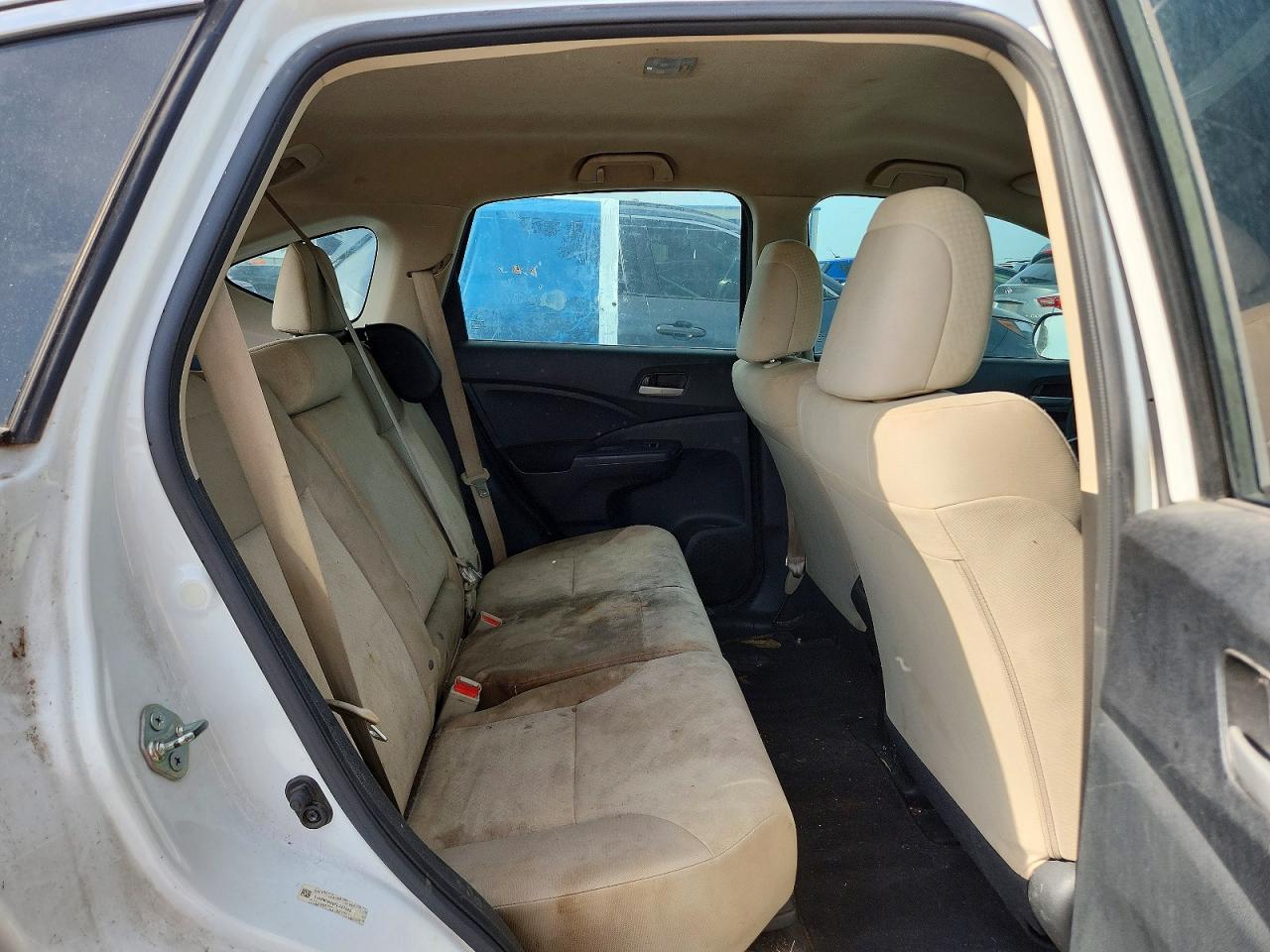 2015 Honda Cr-v Lx White vin: 5J6RM3H36FL027555