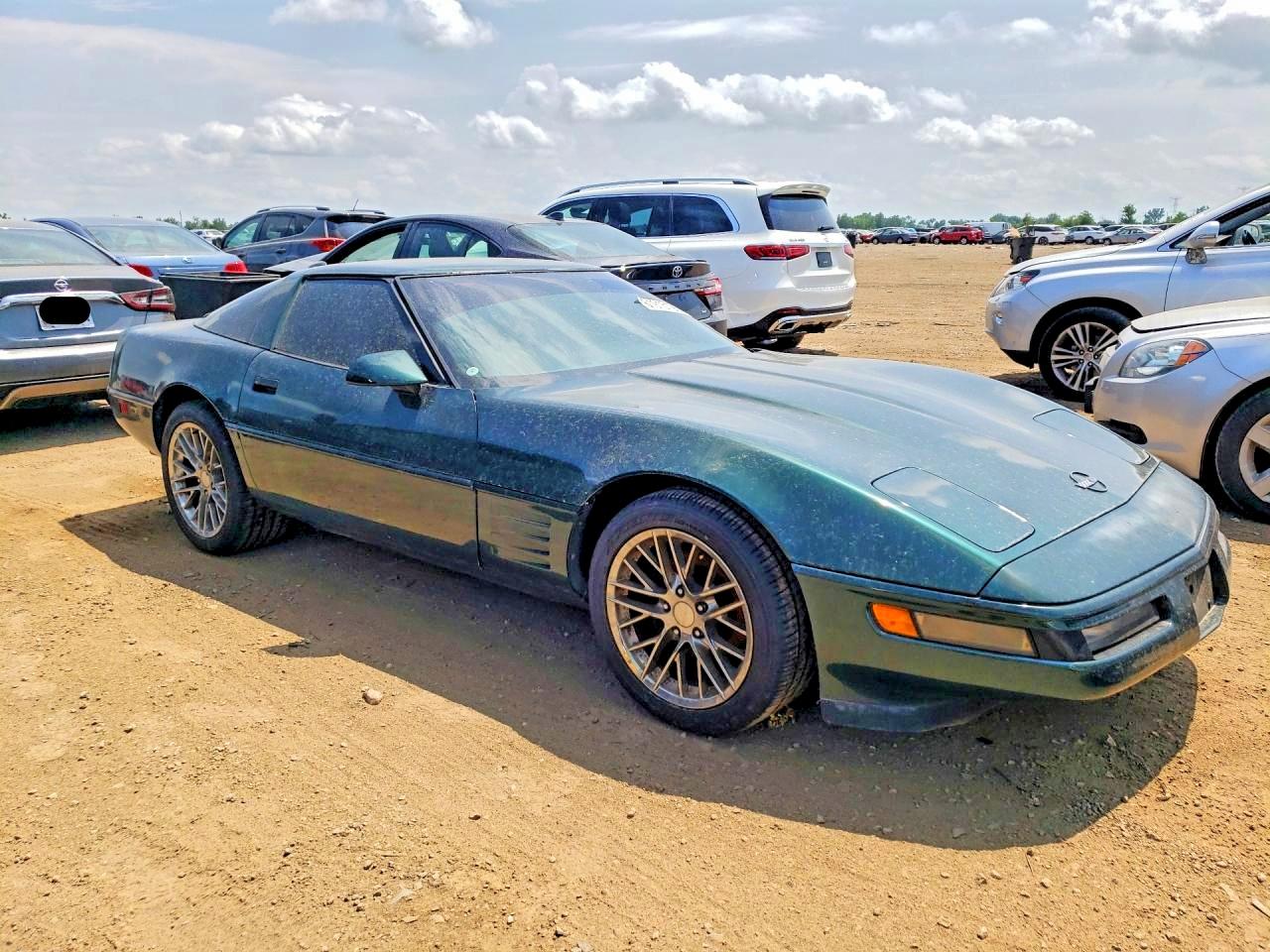 1992 Chevrolet Corvette Green vin: 1G1YY23P9N5115411