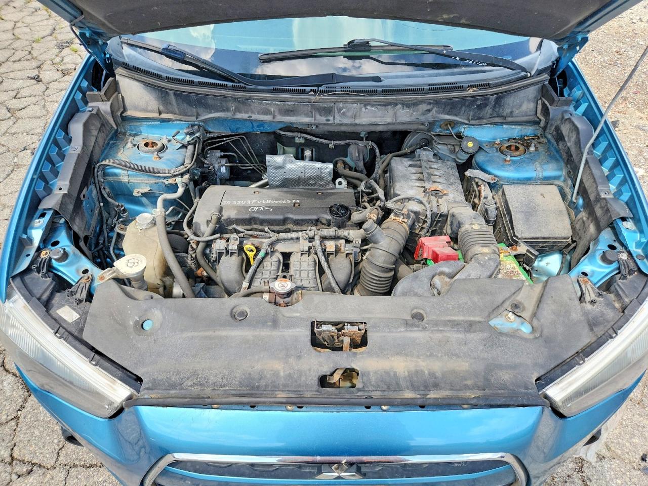 2014 Mitsubishi Outlander Sport Se Turquoise vin: 4A4AP4AUXEE018534