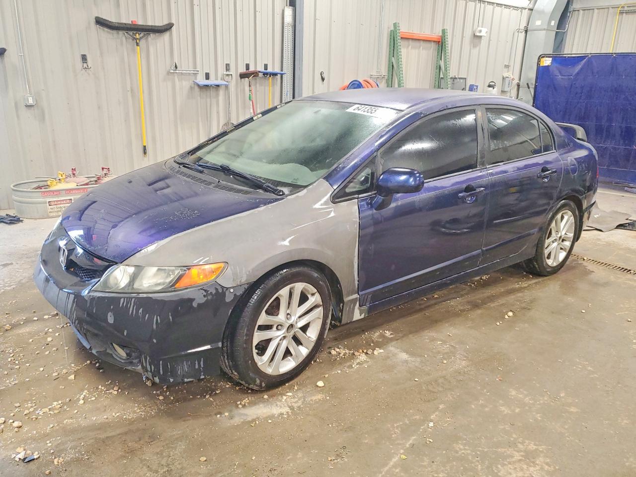 2009 Honda Civic Lx Blue vin: 2HGFA16519H507743