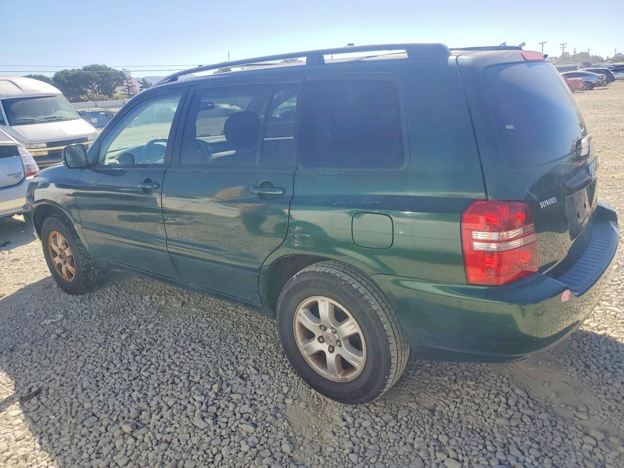 2001 Toyota Highlander Base Green vin: JTEGD21A710020488
