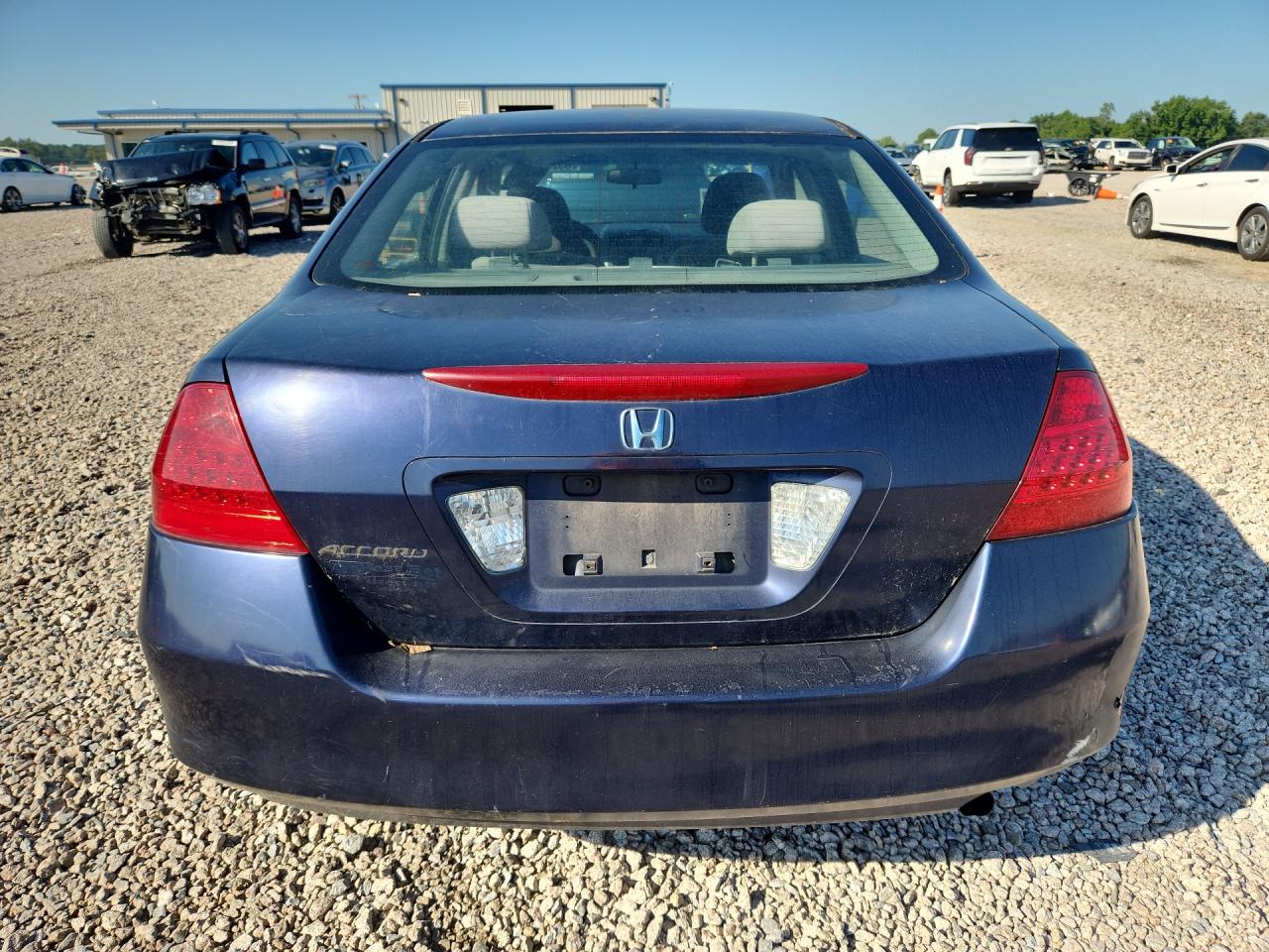 2007 Honda Accord Ex Blue vin: 1HGCM56757A017854